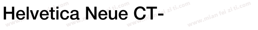 Helvetica Neue CT字体转换